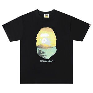 BAPE A Rising Bape Photo T-shirt Black | A Bathing Ape